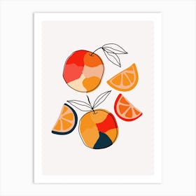 Juicy Citrus Art Print