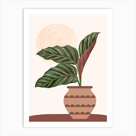 Plant In A Pot watercoloring Art Print