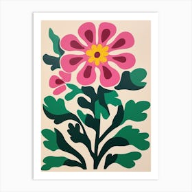 Cut Out Style Flower Art Veronica Flower 5 Art Print