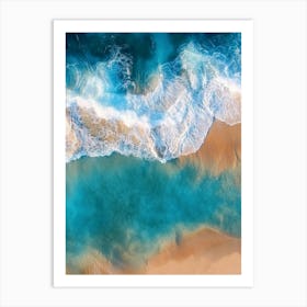 Aerial View Of A Beach 51 Art Print