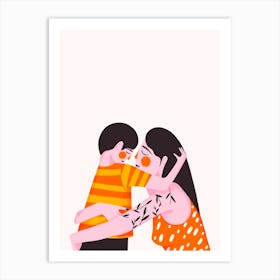 Mother And Son Art Print