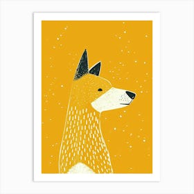 Yellow Dingo 2 Art Print