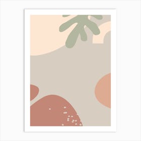 Abstract Painting. Desert - boho travel pastel vector pattern Art Print