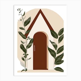 House With Plants Art Print