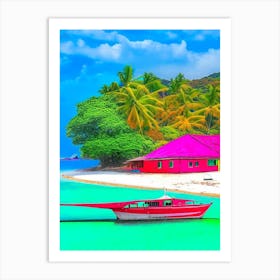 Pulau Kapas Malaysia Pop Art Photography Tropical Destination Art Print