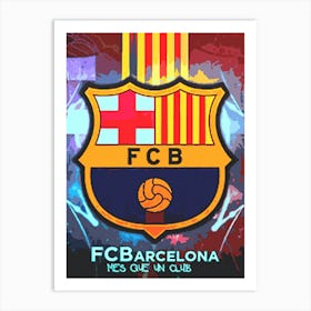 Logo Barcelona 2 Art Print