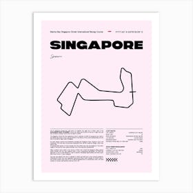F1 Race Track Singapore Formula 1 Racing Track F1 Merch Formula One F1 Poster Formula 1 Poster F1 Art Print