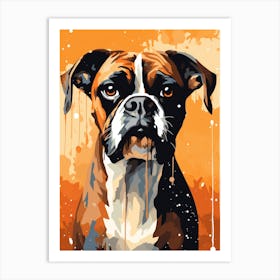 Boxer Dog Painting 1 Art Print