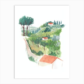 Tuscan Hills Art Print