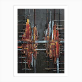 Abstract City Canvas Art Art Print