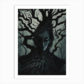 Tree goddess Art Print