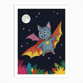 Bat In The Sky Art Print