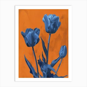 Blue Tulips 7 Art Print