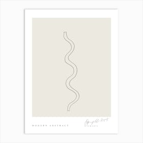 Simple art line no 2 Art Print