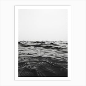 Black And White Ocean Art Print