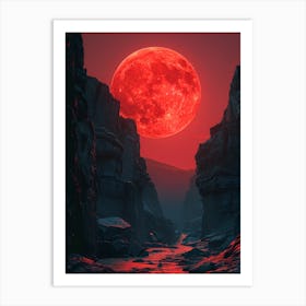 Red Moon 2 Art Print