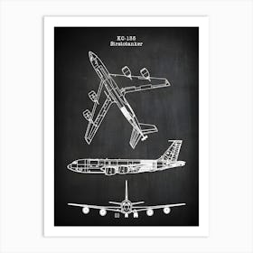 Kc135 Stratotanker Boeing Kc 135 Airplane Decor Aircraft Decor Plane Decor Airplane Art Airplane Print Airplane Blueprint Va1351 Art Print