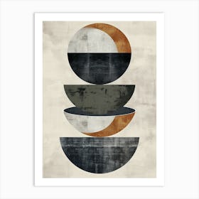 Wiener Bauhaus Mid Century Art Print