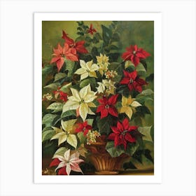 Poinsettia Painting 4 Flower Art Print