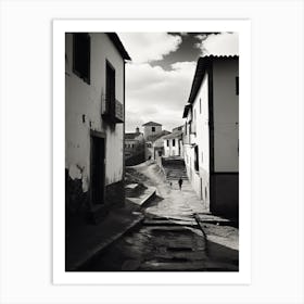 Cuenca, Spain, Black And White Analogue Photography 3 Art Print