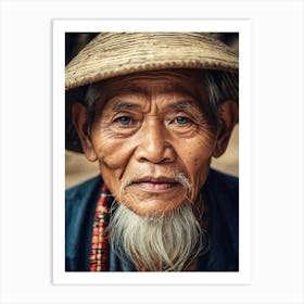 Old Man In Hat Art Print