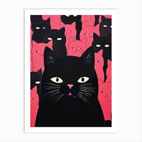 Black Cats 1 Art Print