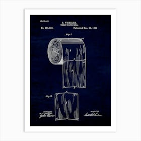 Toilet Roll 1891 Art Print