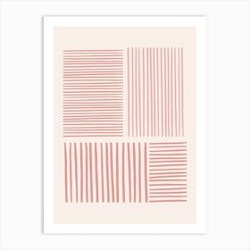 Pink Lines Art Print