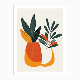 Orange And Yellow Vases Art Print