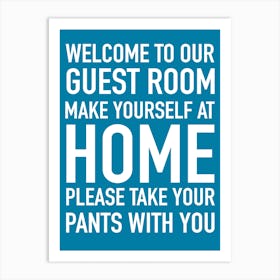 Guest Room print Art Print