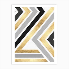 Geometric textures art 4 Art Print