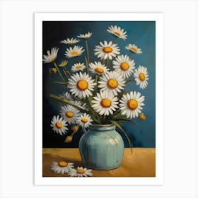 Daisies In A Vase 5 Art Print