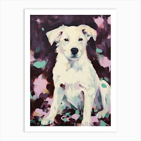 A Border Collie Dog Painting, Impressionist 3 Art Print