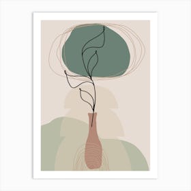 Boho Art Minimalism Nature Art Print