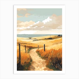 The Saxon Shore Way England 1 Hiking Trail Landscape Art Print