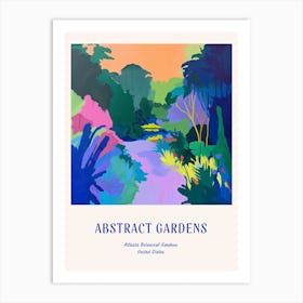 Colourful Gardens Atlanta Botanical Garden Usa 2 Blue Poster Art Print