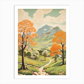 Ben Nevis Scotland 2 Hike Illustration Art Print