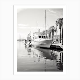 Cannes, Black And White Analogue Photograph 4 Art Print