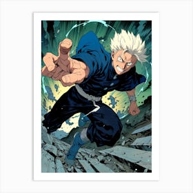 Satoru Gojo Jujutsu Kaisen Anime Manga 6 Art Print