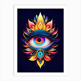 Spiritual Awakening, Symbol, Third Eye Tattoo 3 Art Print