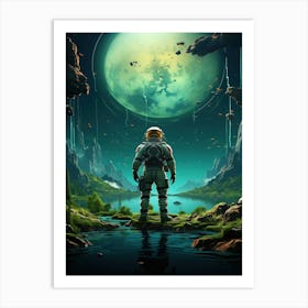 Spaceman In Space Art Print