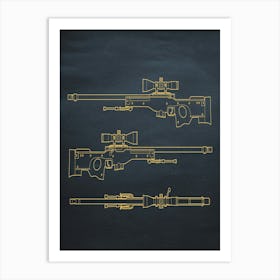 Awm Gun Patten 1 Art Print