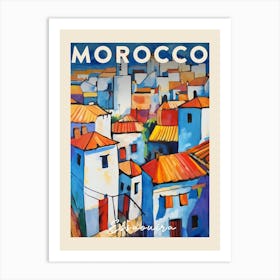 Essaouira Morocco 2 Fauvist Painting  Travel Poster Art Print