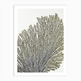 Acropora Suharsonoi Iii Linocut Art Print