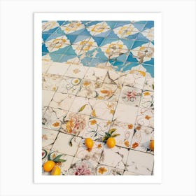 Tiles and Citrus Art Print