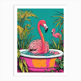 Pink Flamingo 1 Art Print