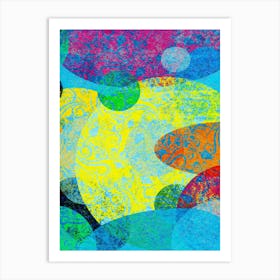 Funky Circles Art Print