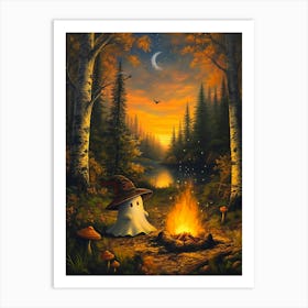 Ghost In The Woods 13 Art Print