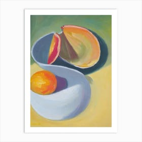 Pomelo Bowl Of fruit Art Print