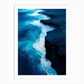 Ocean Cliffs Art Print